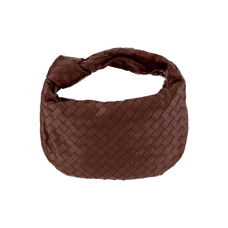 Bottega Veneta JODIE Lambskin Handbag Women's Brown-2