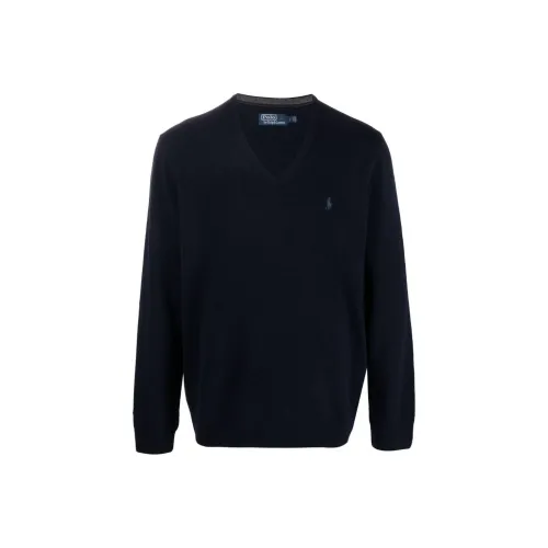 Polo Ralph Lauren Logo embroidered V neck Jumper