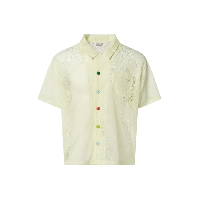 Brain Dead Shirt Men's Light Yellow-0