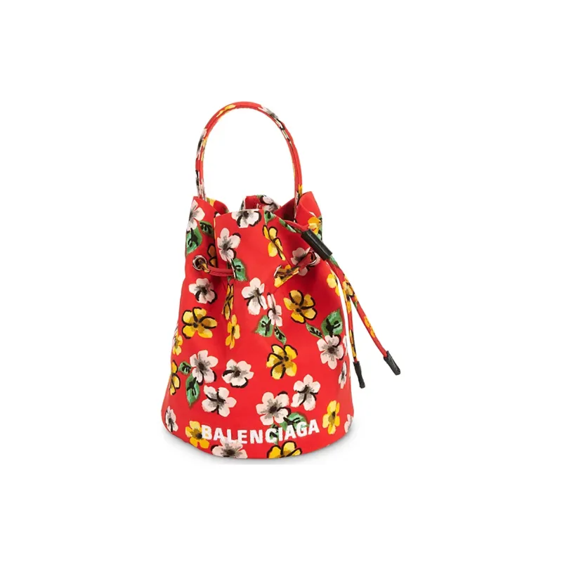 Balenciaga Recycled Sports Nylon Bucket Bags Handbags Extra Small Women's Multicolor-1