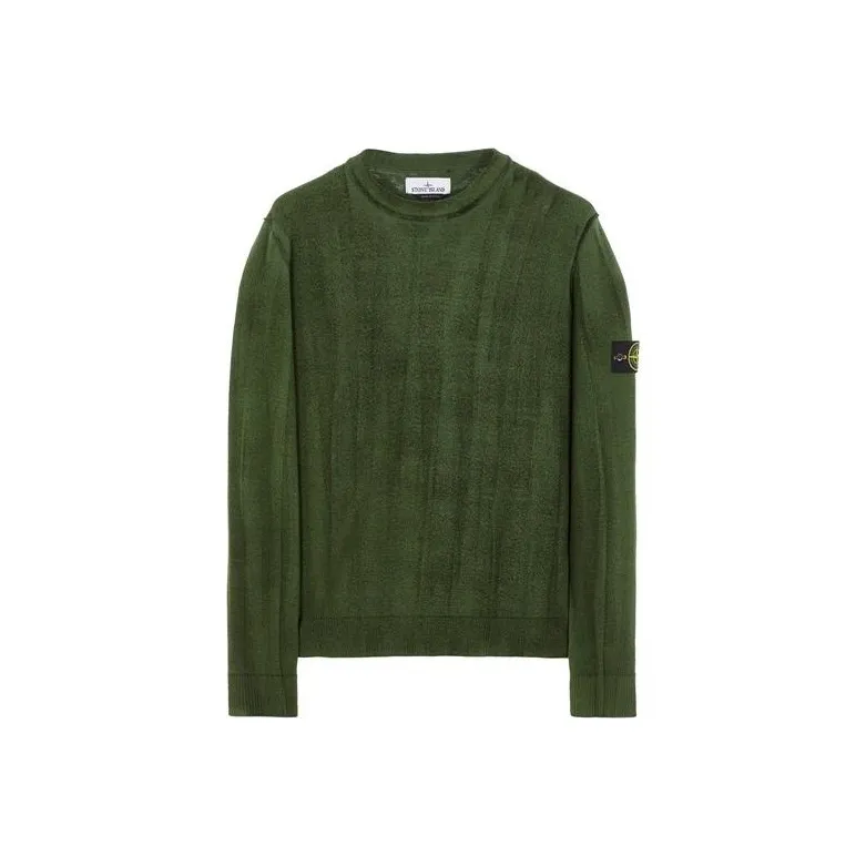 STONE ISLAND Sweaters Men Olive Green-0