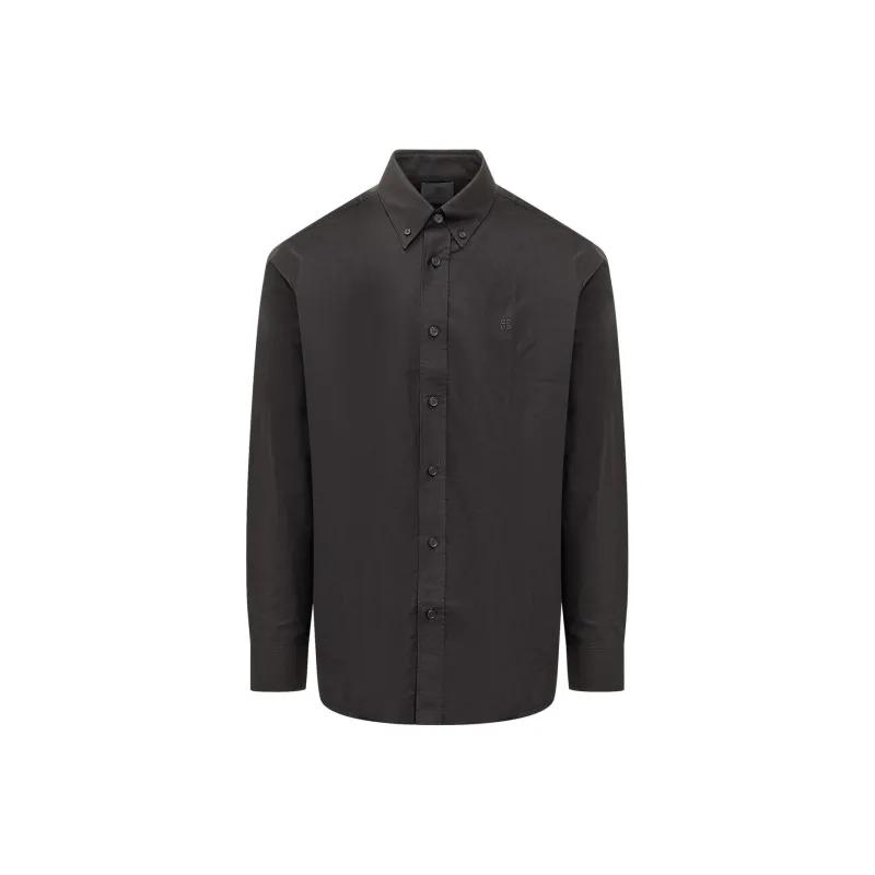 Givenchy 4G Embroidered Long Sleeved Shirt-0