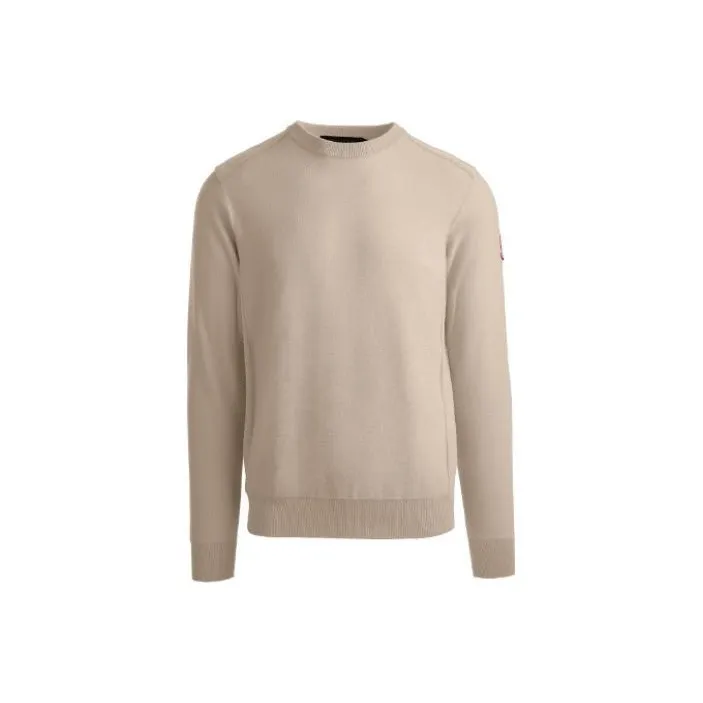 Canada Goose Dartmouth Series Sweaters Men Heather Gray Brown Yellow-0