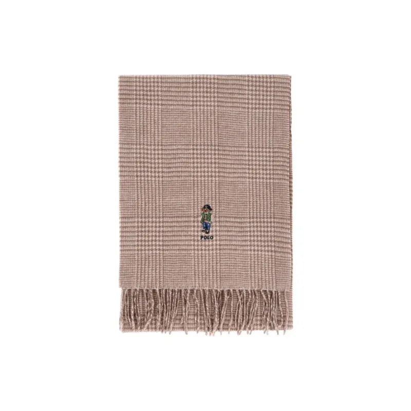 Polo Ralph Lauren Wool, Merino Wool Knit Scarves Men's Umber-1