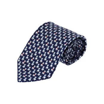 FERRAGAMO Silk, Silk Ties Unisex Blue