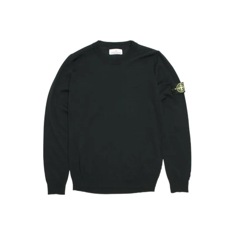 STONE ISLAND Logo Patch Crewneck Jumper-0