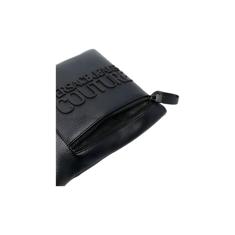 VERSACE JEANS COUTURE Polyurethane Messenger Bag, Crossbody Bag, Shoulder Bag Men's Black-3