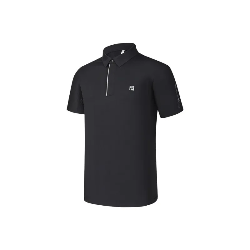 FILA Golf Series Polo Shirt Men's Pitch Black-0