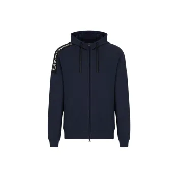 EMPORIO ARMANI Logo Printed Zipped Hoodie