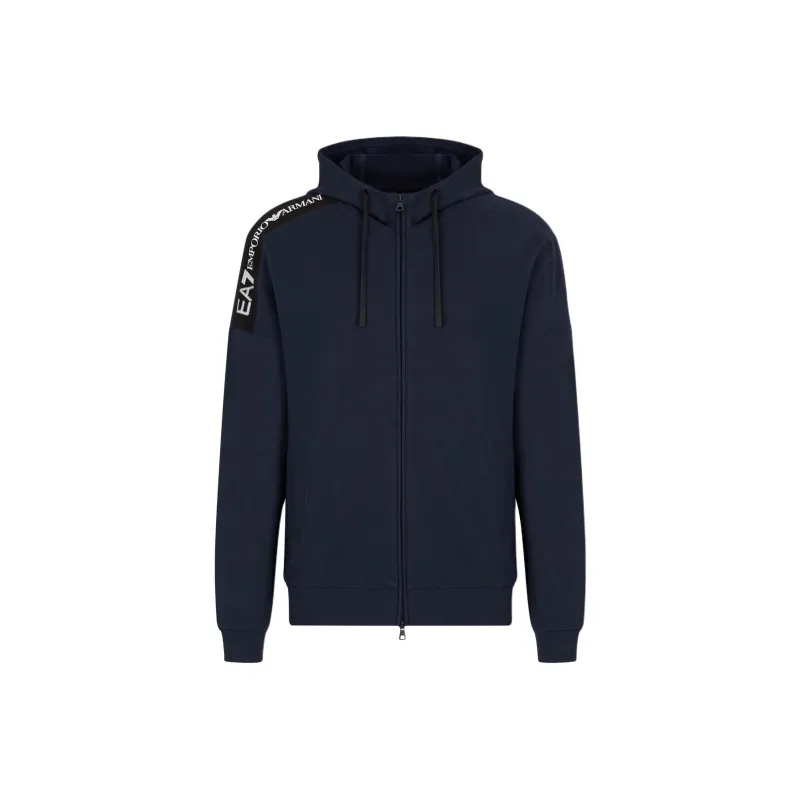 EMPORIO ARMANI Logo Printed Zipped Hoodie-0