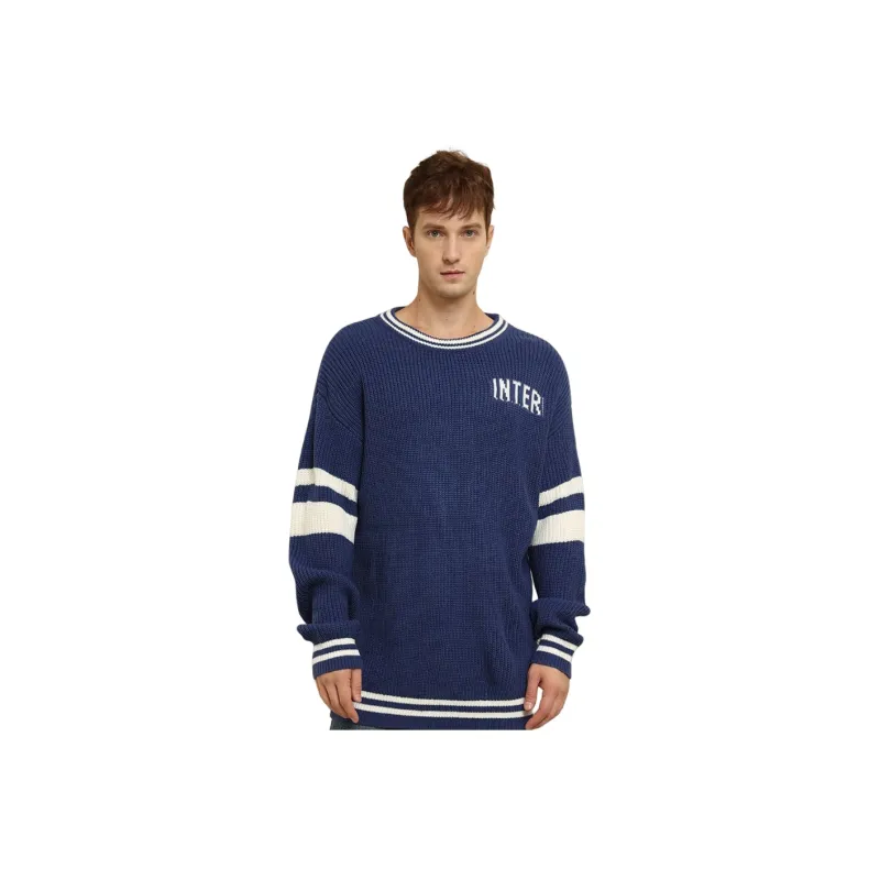 F.C. Internazionale Milano Sweater International Beige Blue Unisex-3