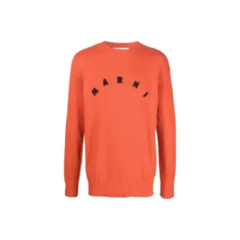 MARNI Cashmere Sweaters Men Orange