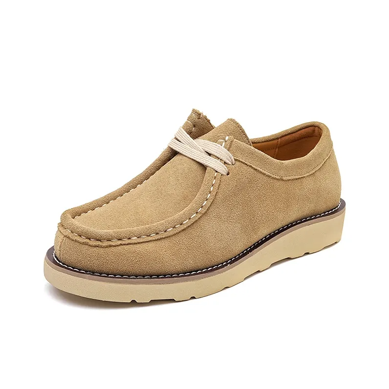 ΛOLUNKΛ Slip Resistant, Abrasion Resistant, Lightweight Low Top Casual Shoes Men's Yellow-8
