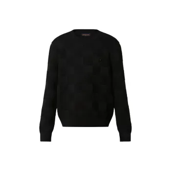 LOUIS VUITTON Damier Stitch Crewneck