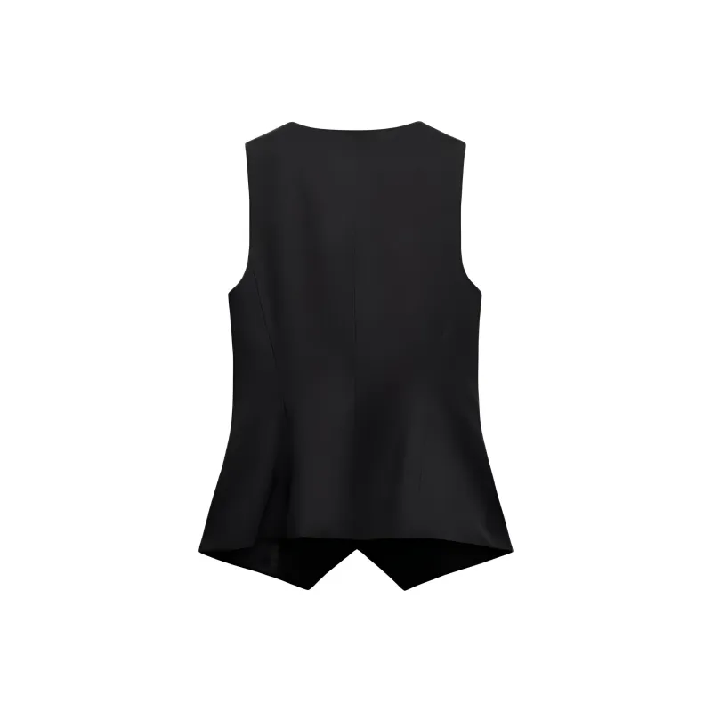 ZARA Vests Women's Black-1