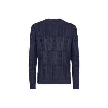 FENDI Logo Detailed Crewneck Knitted Jumper