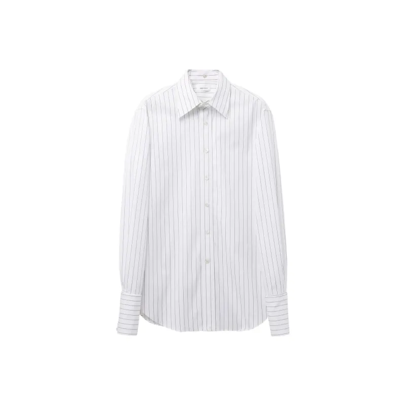 Alexander McQueen Wide Stripe Detatchable Collar Cuffs Shirt-0