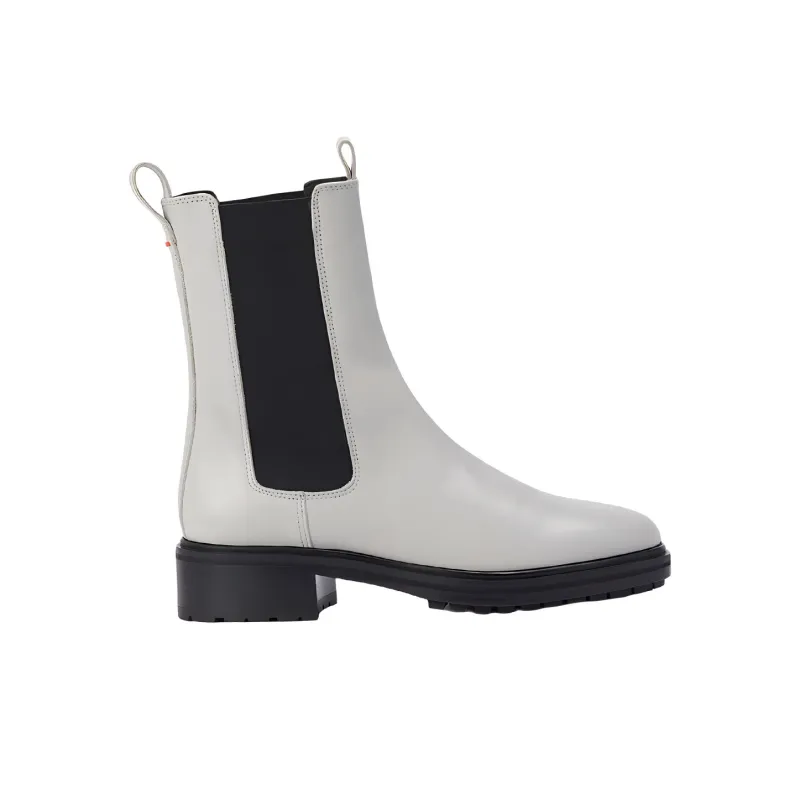 Aeyde Jack Short Chelsea Boots 4.5cm Women's White-1