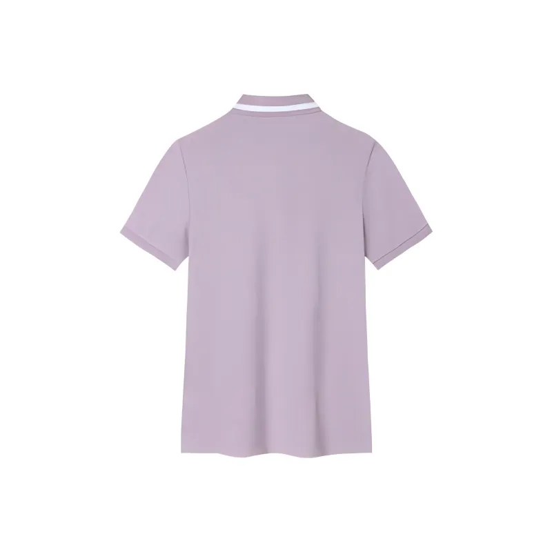 Anta Life Collection Polo Shirt Women's Gray Wisteria Purple-1