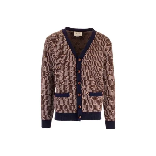 GUCCI Cashmere Sweaters Men Brown