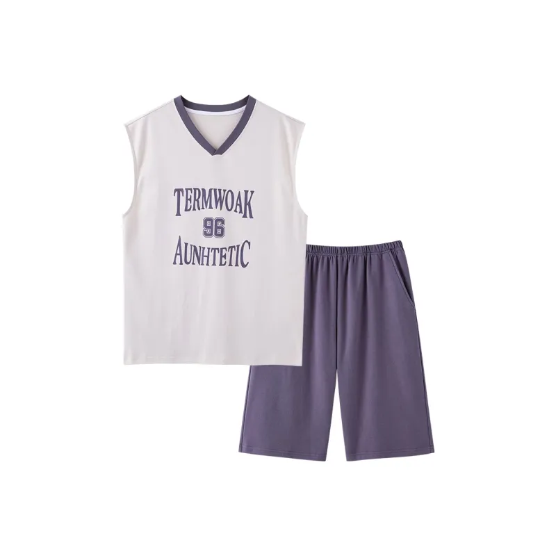 ROUKEER Men Pajama Sets-0