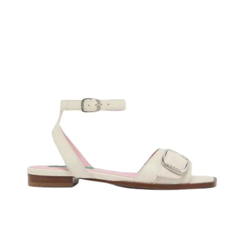 Carel Francoise One Strap Sandals Women's White-1