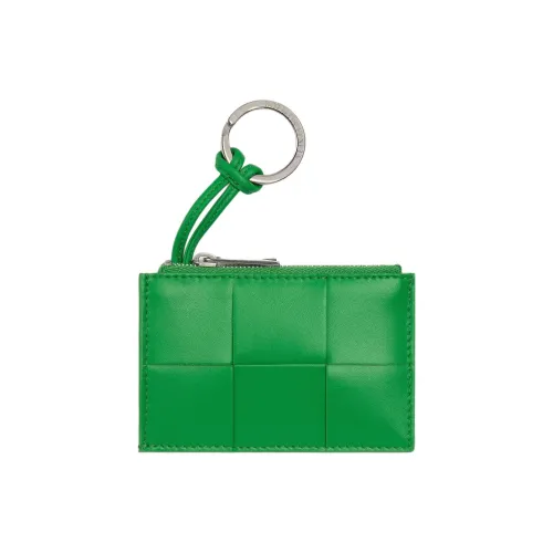 Bottega Veneta Cow Leather Key Pouch Men's Parrot Green