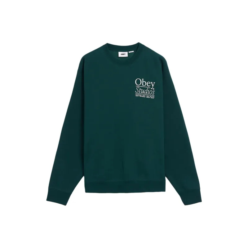 Obey Sweatshirts Men Green-0