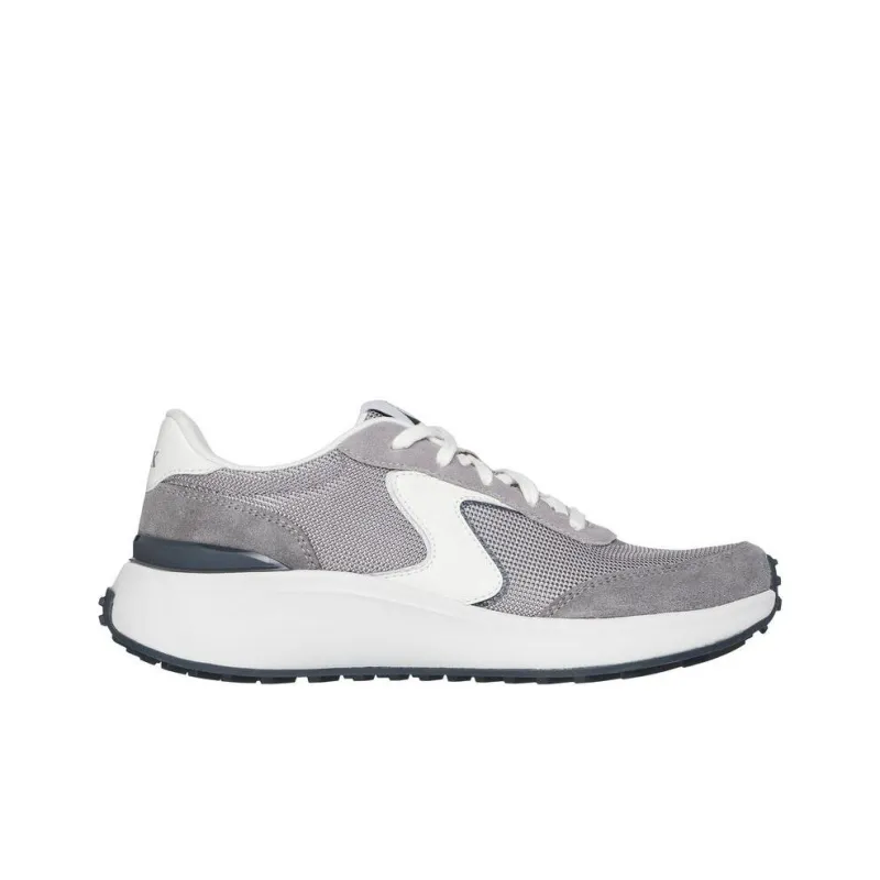 Skechers Blvd Retro Revival Low Top Casual Shoes Women's Gray-1