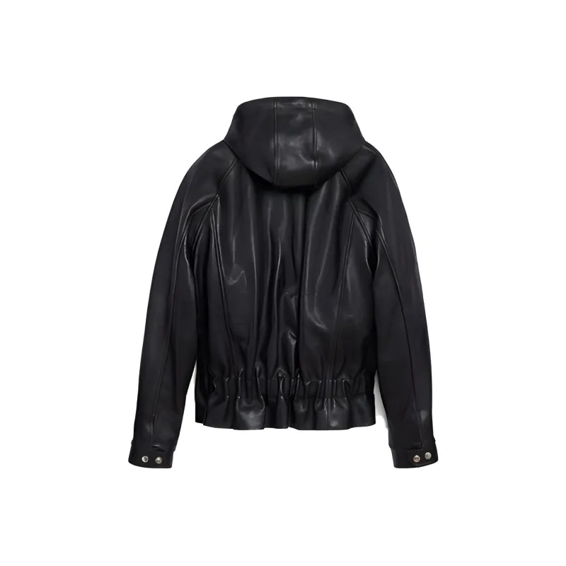 CELINE FW21 Leather Jacket Women's Black-2