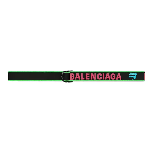 Balenciaga Belt Men's Black Red Width 3.3cm