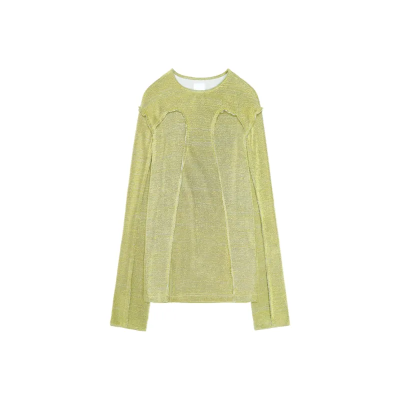 NUTEMPEROR Sweaters Unisex Yellow Green-0