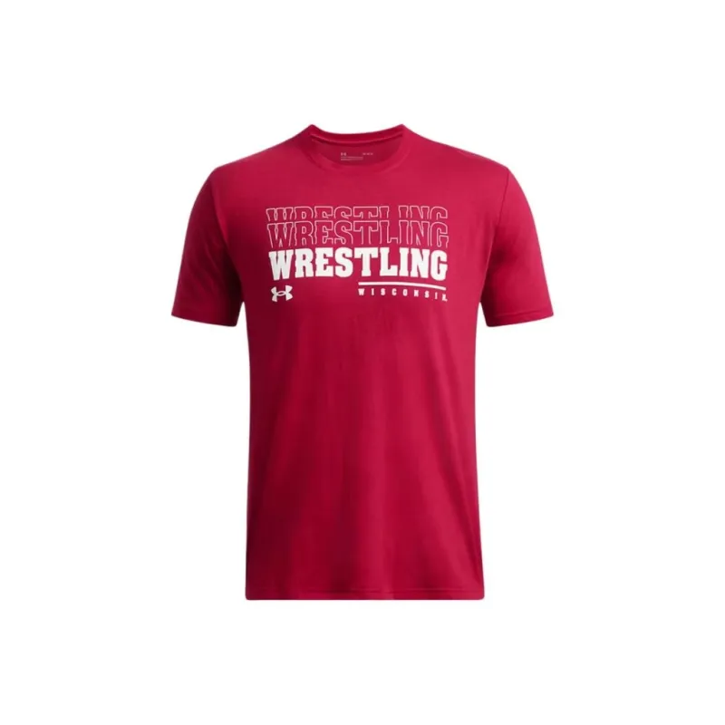 Under Armour Performance CottonCollegiate T Shirt Men's Red-0