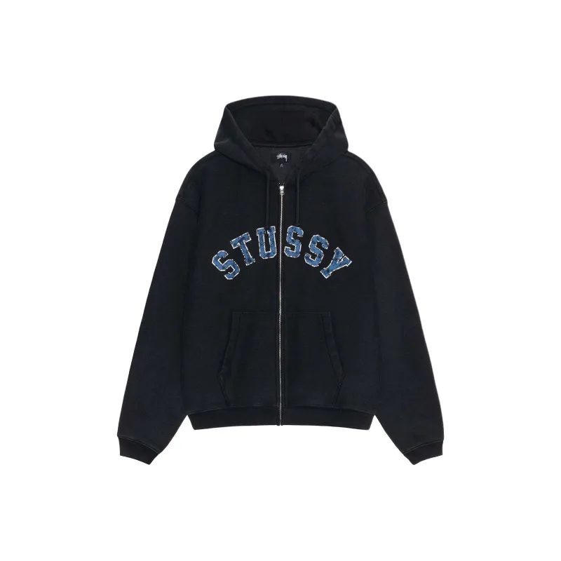 Stussy Faded Graphic Zip Hoodie-2