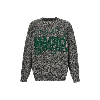 JIL SANDER Logo Jacquard Crewneck Sweater