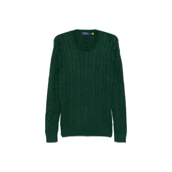 Polo Ralph Lauren Logo Embroidered Cable Knit Jumper