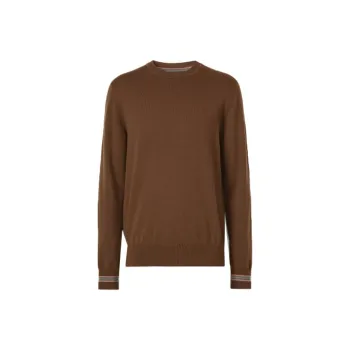 Burberry Wool Slim Fit Knitwear Men's Brown 80443321