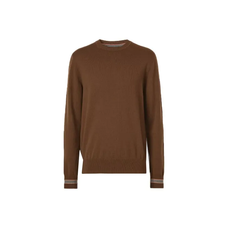 Burberry Wool Slim Fit Knitwear Men's Brown 80443321-0