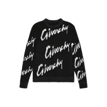 Givenchy Intarsia Mohair Crewneck