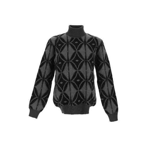 ETRO Pattern Intarsia Roll Neck Knitted Jumper