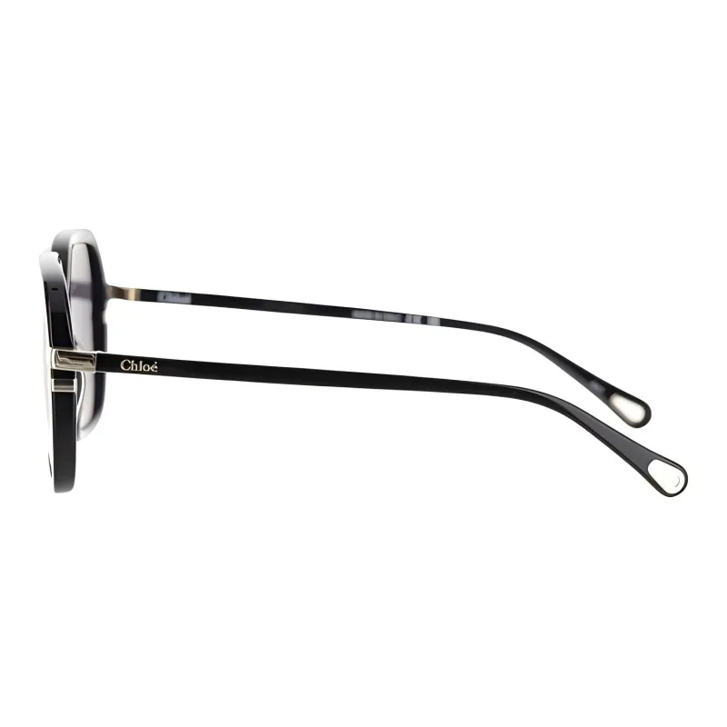 Chloe Acetate Square Sunglasses Women's Black-0