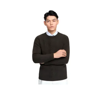 BY CREATIONS Sweater Men's Coffee Brown