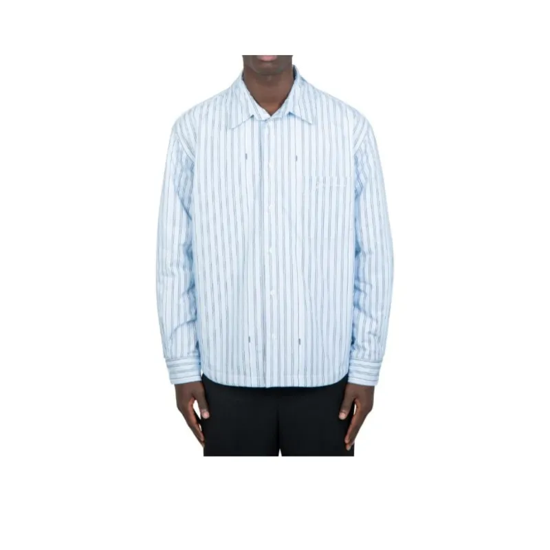 Jacquemus Pinstriped Padded Shirt-0
