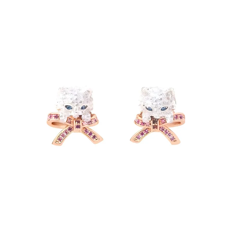 Kate Spade Copper Stud Earrings Women's Silver-0