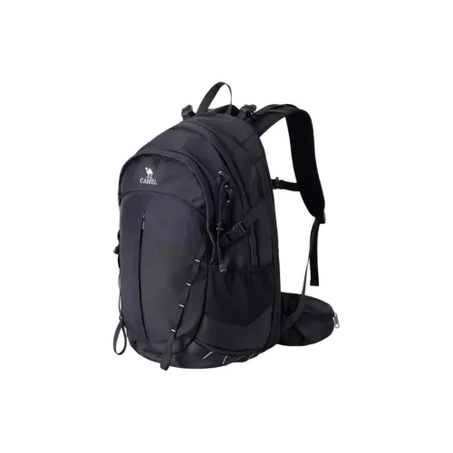CAMEL Polyester Backpack Unisex Deep Black