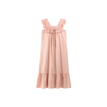 GOSO Nightgown Women's Light Pink Red