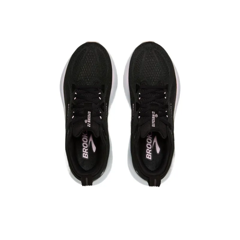 Brooks Glycerin 22 Black Orchid Ice White Women's-2