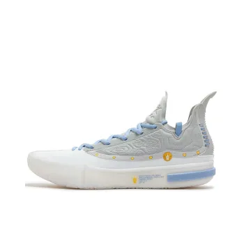 361° Joker 1 GT Cushioning, Slip Resistant, And Abrasion Resistant Low Top Basketball Shoes Men's White Gray