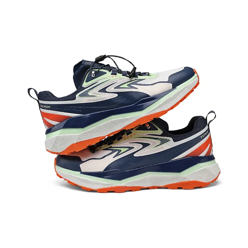 TEPOR Coverage Abrasion Resistant Lightweight Breathable Slip Resistant Low Top Running Shoes Unisex-8