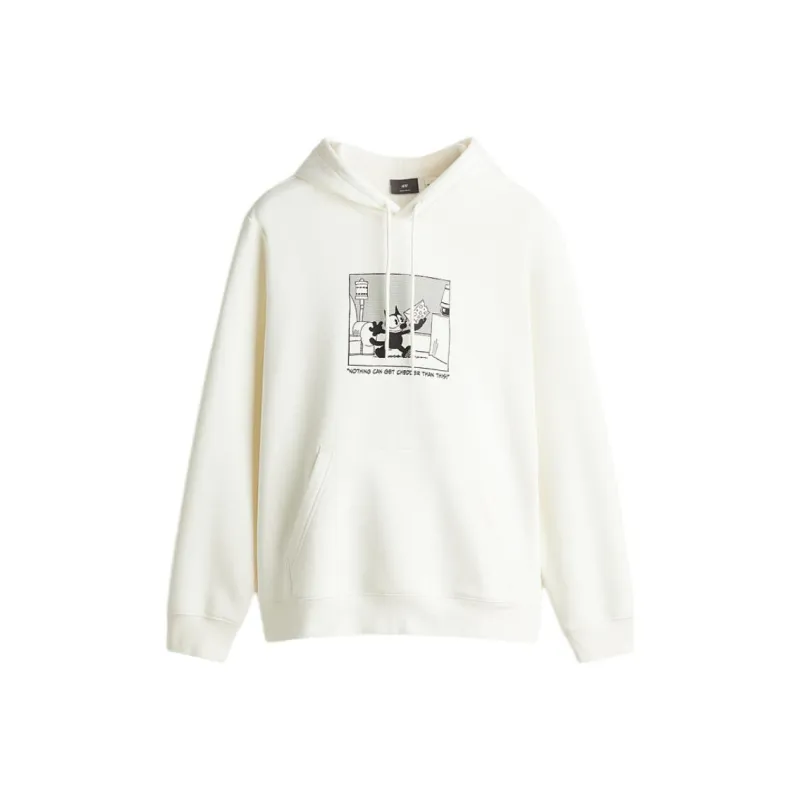 H&M Sweatshirts Men White-0